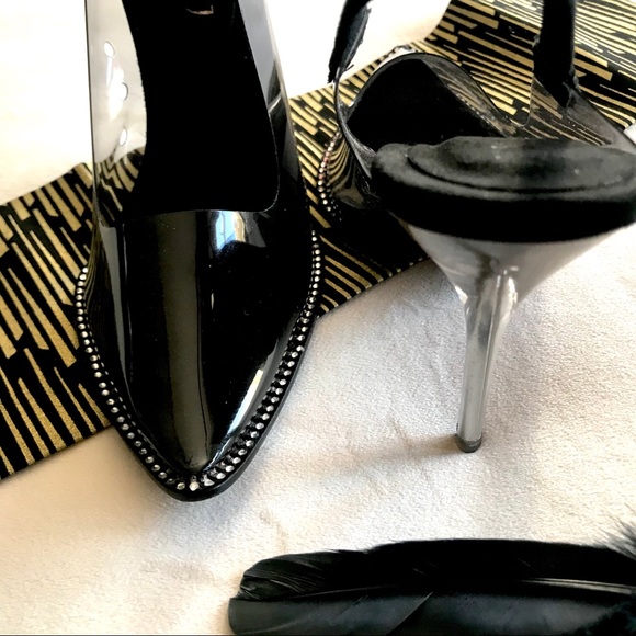 ✨New! Transparent Lucite Slip On Heels - Picture 8 of 8